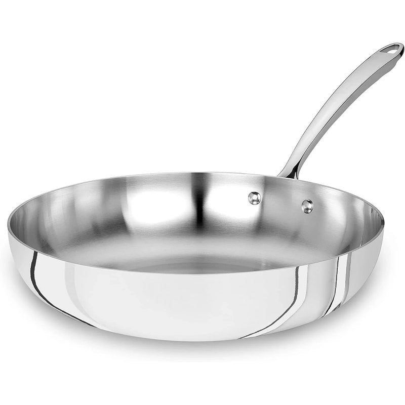 AGNELLI Aluinox 3-Ply Stainless Steel High-Sided Pan with 1 Handle 28x6.5 cm