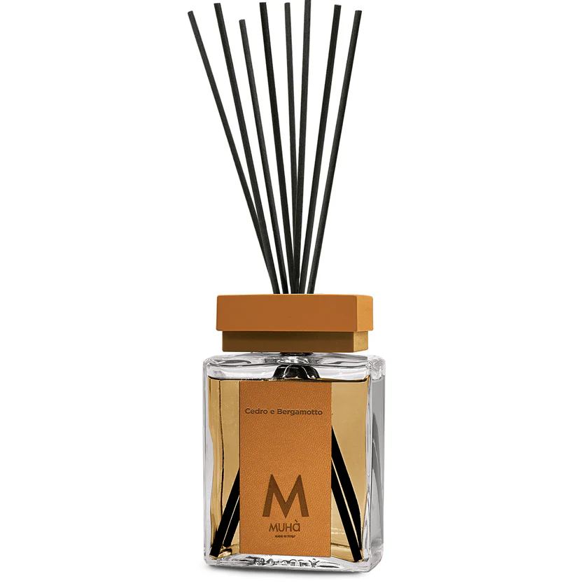 Muhà Luxe Perfume Reed Diffuser Cedar and Bergamot 1,000 Ml