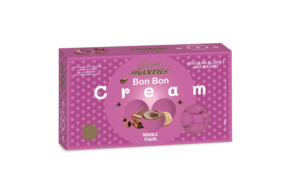 maxtris maxtris confetti bon bon cream gianduia nuance malva 900 gr ean 8022470875362