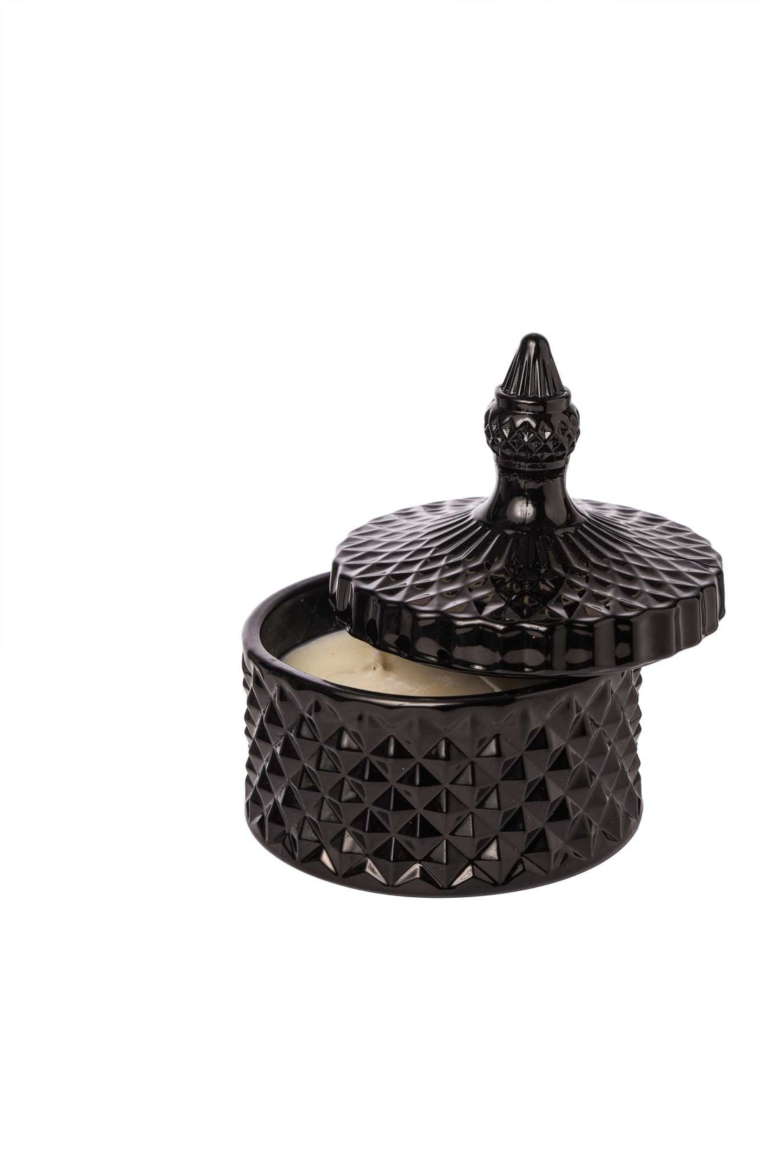 ARPIMEX Glass Jar with Wax D 10.5 cm H 13 cm Wedding Favor Black