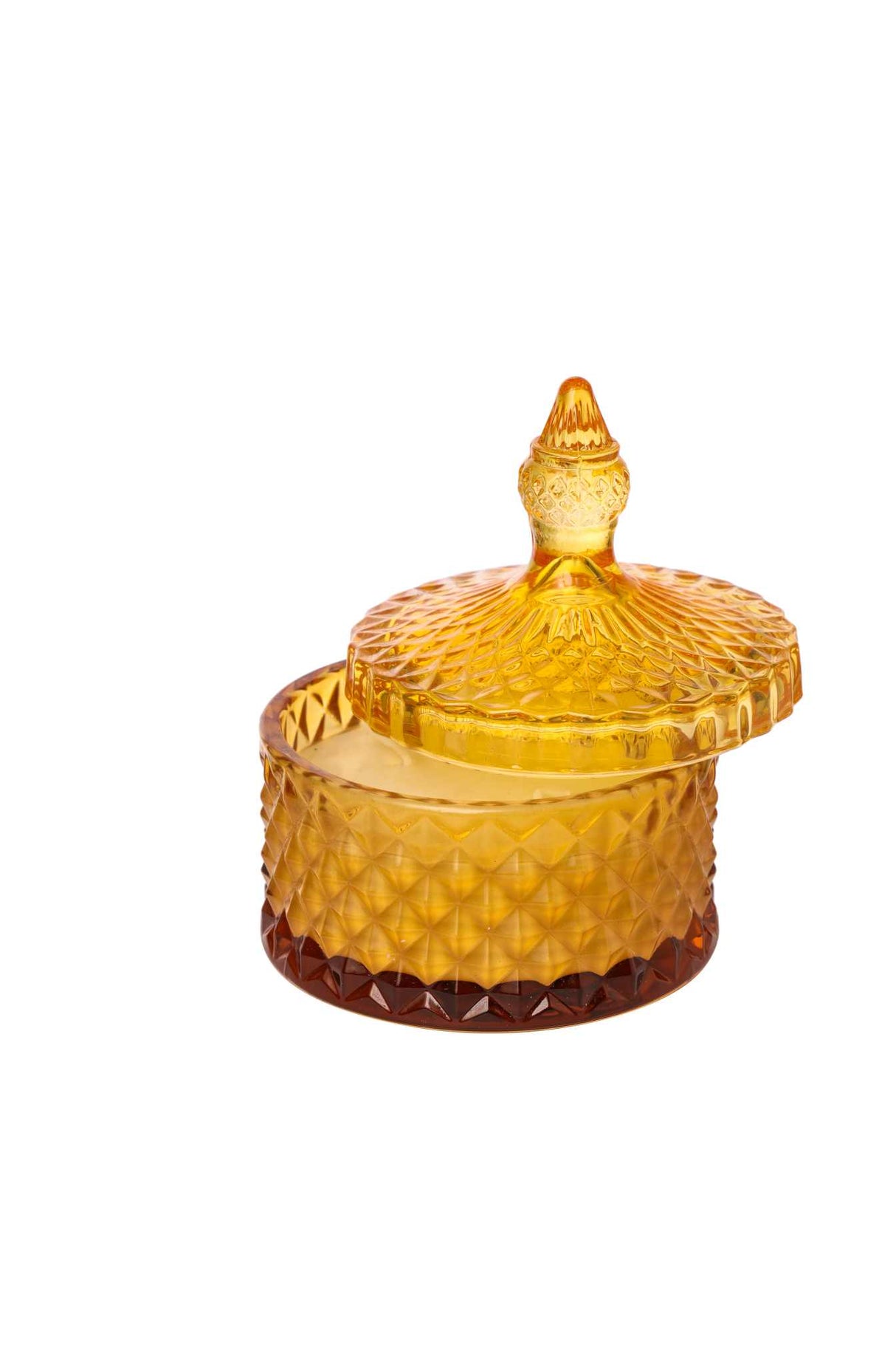 ARPIMEX Glass Jar with Wax D 10.5 cm H 13 cm Brown Wedding Favor