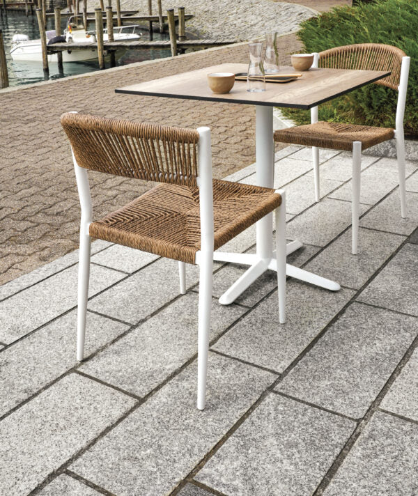 moia greenwood moia greenwood sedia milano alluminio bianco con corda paglia