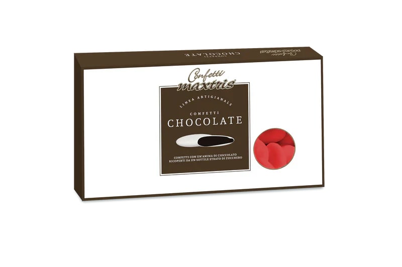 Maxtris Confetti Dark Chocolate Classic Red 1 Kg