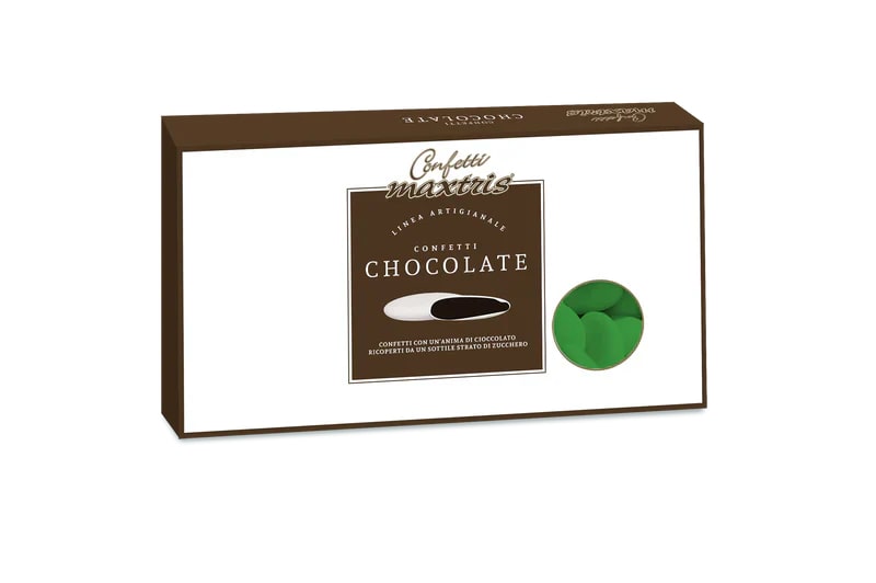 Maxtris Sugared Almonds Sugared Almonds Dark Chocolate Classic Green 1 Kg