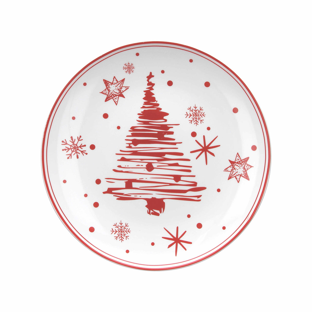 tognana tognana piatto panettone natale tree christmas red xmas d 31 cm ean 8056444439021