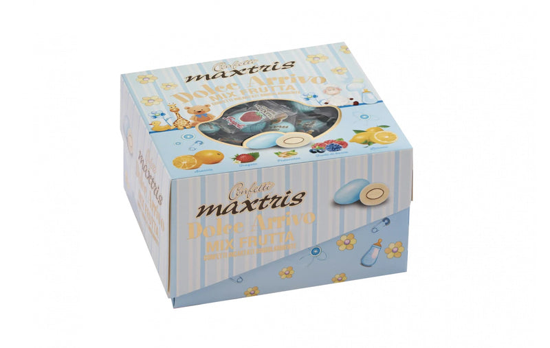 Maxtris Sugared Almonds Sweet Arrival Fruit Light Blue 500 Gr