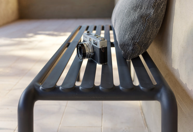 Nardi Doga Bench New Panchina da Esterno Tabacco 102,5 x 44 x 39 cm – Panchina Moderna per Giardino e Terrazzo