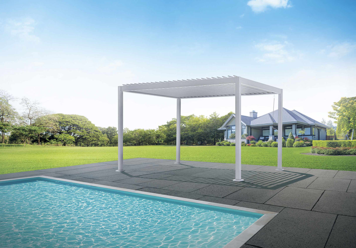 The Arcolaio Pergola Vulcano 3 x 4 Mt White