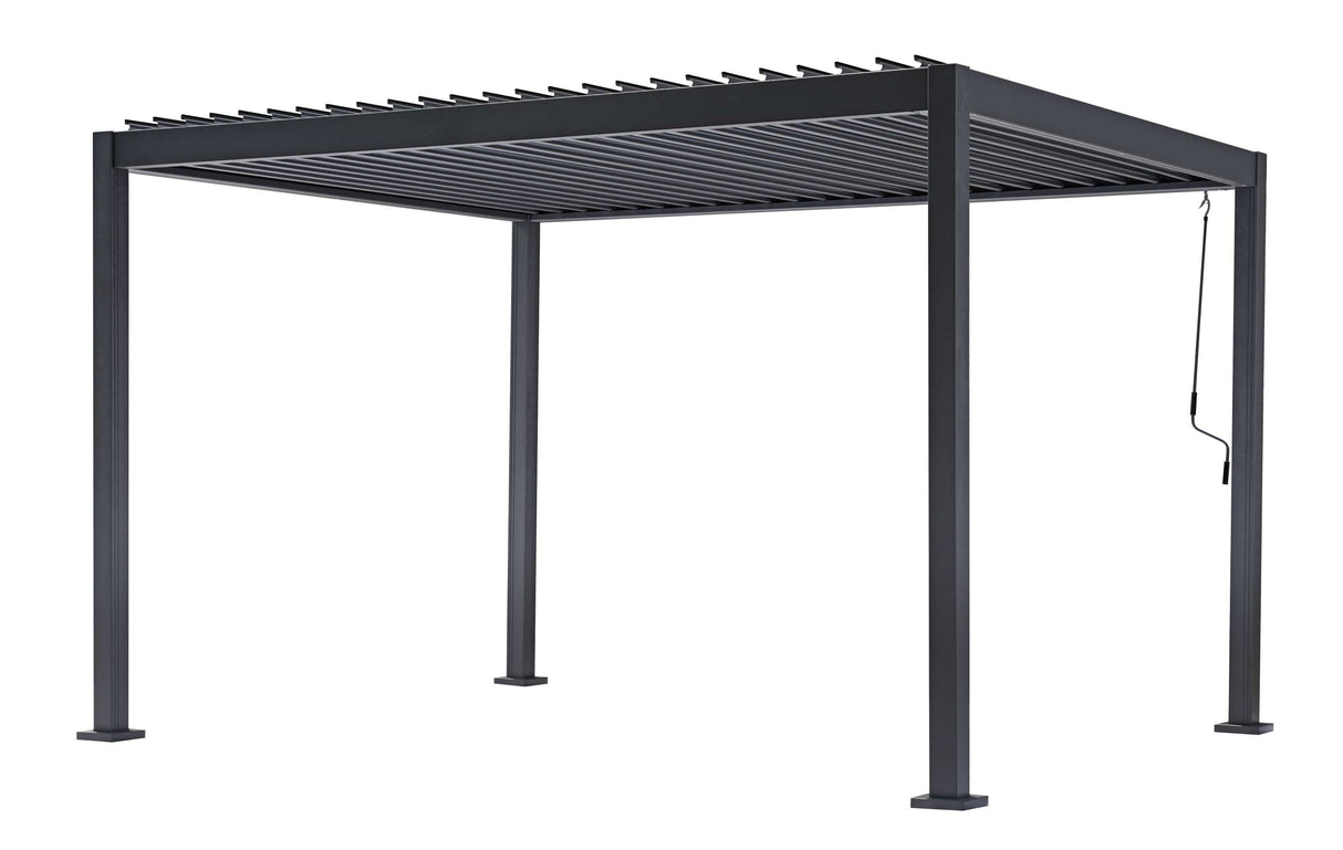 The Arcolaio Pergola Vulcano 3 x 4 Mt Anthracite