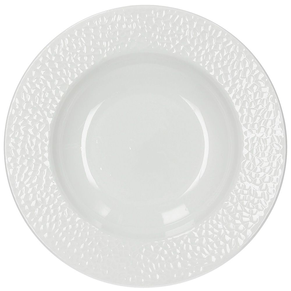 Tognana Golf Bianco Piatto Fondo in Porcellana Ø22xH4 cm – Piatto Elegante per la Tavola