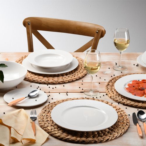 Tognana Golf Bianco Insalatiera in Porcellana Ø22 cm – Ciotola Elegante per Insalate e Contorni, Accessorio per la Tavola