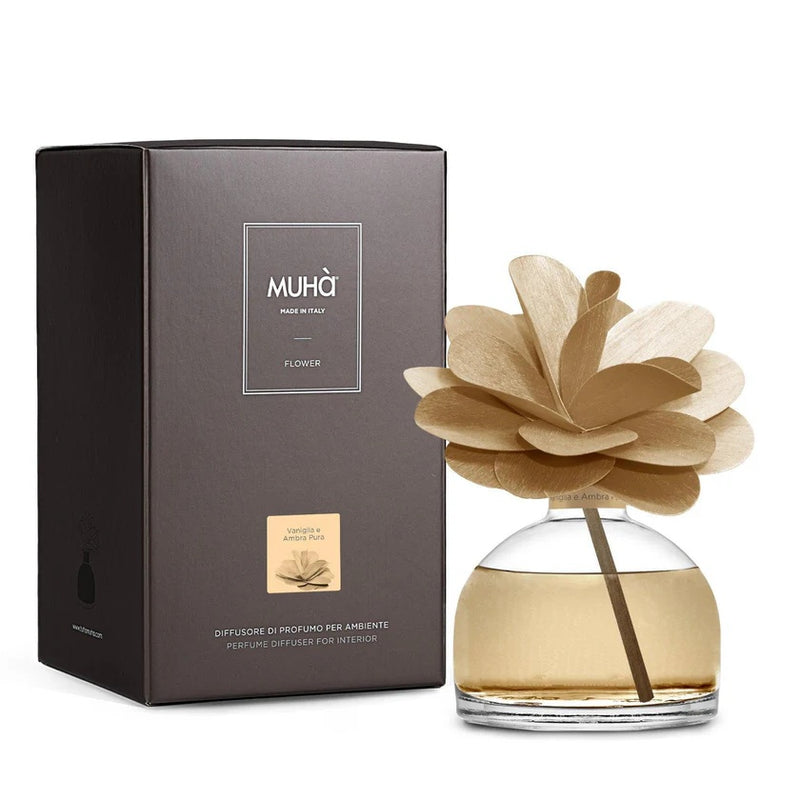 Muhà Flower Perfumer Diffuser Camelia 200ml Vanilla & Pure Amber