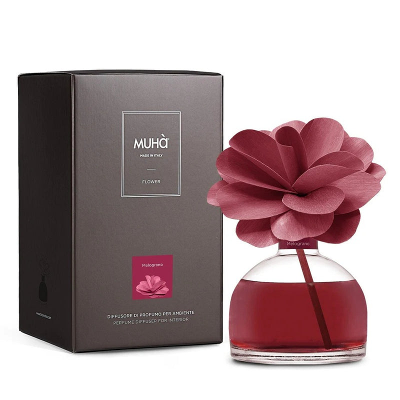 Muhà Flower Fragrance Diffuser Camellia 200ml Pomegranate