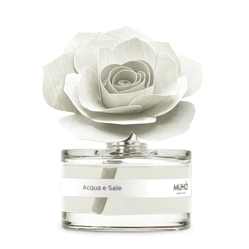 Muhà White Rose Diffuser Wedding Favor Water and Salt 50ml