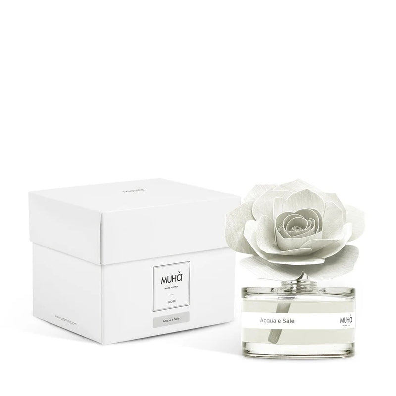 Muhà White Rose Diffuser Wedding Favor Water and Salt 50ml