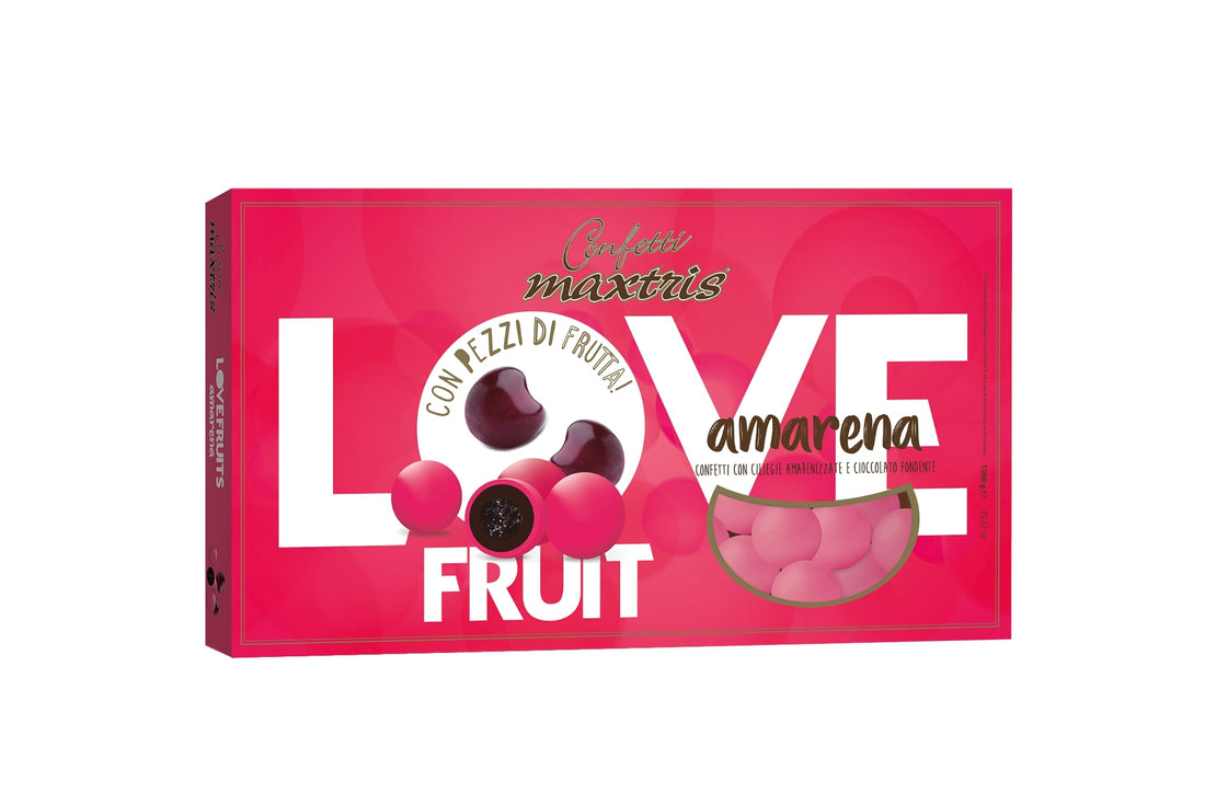 Maxtris Sugared Almonds Love Fruit Sour Cherry 1 Kg