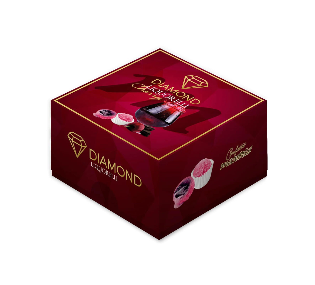 maxtris maxtris diamond liquorelli cherry con cioccolato bianco 500 gr ean 8022470876321