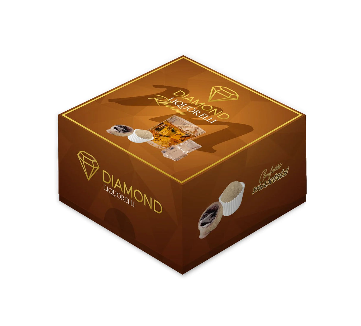 maxtris maxtris diamond liquorelli rhum con cioccolato bianco 500 gr ean 8022470876338