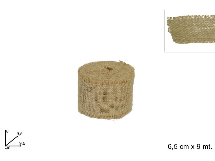DUE ESSE DISTRIBUZIONI Jute Roll H 6.5 Cm L 9 Mt Havana