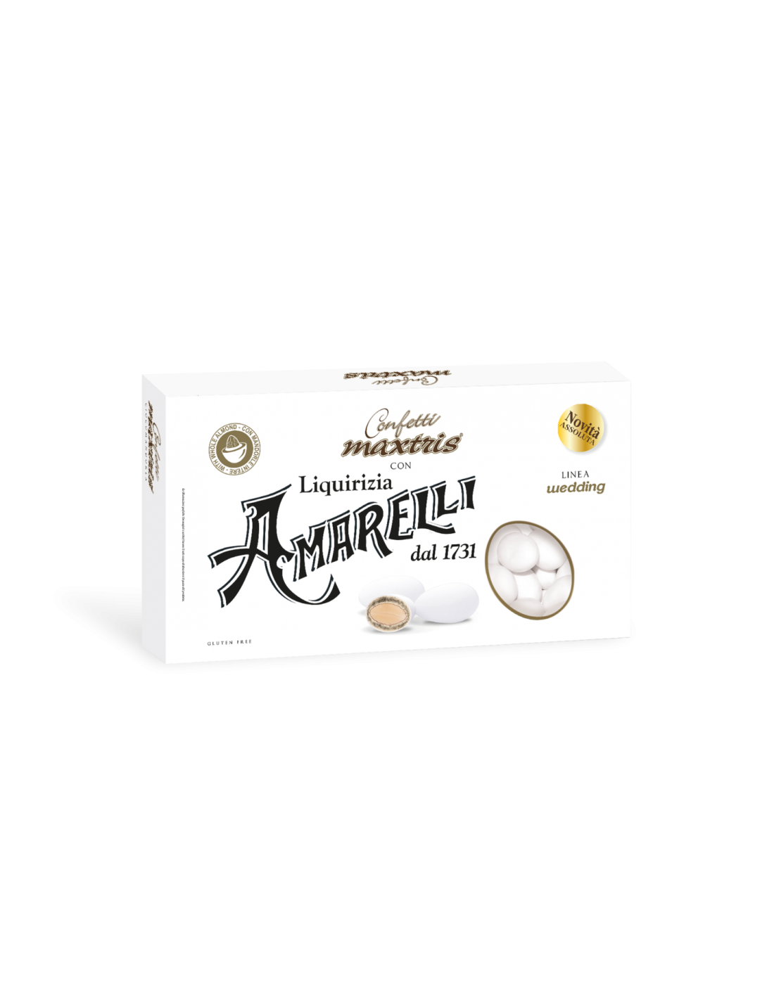 Maxtris Amarelli Sugared Almonds White Chocolate 1 Kg