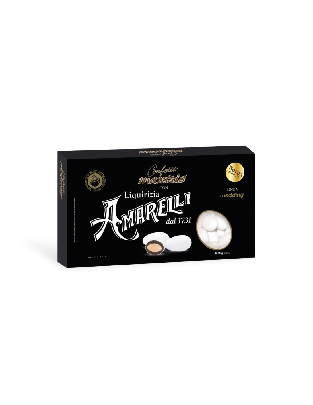 Maxtris Amarelli Confetti Dark Chocolate 1 Kg