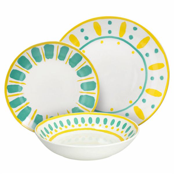 Tognana Madison Vietri Table Service 18 Pieces Multicolor Porcelain