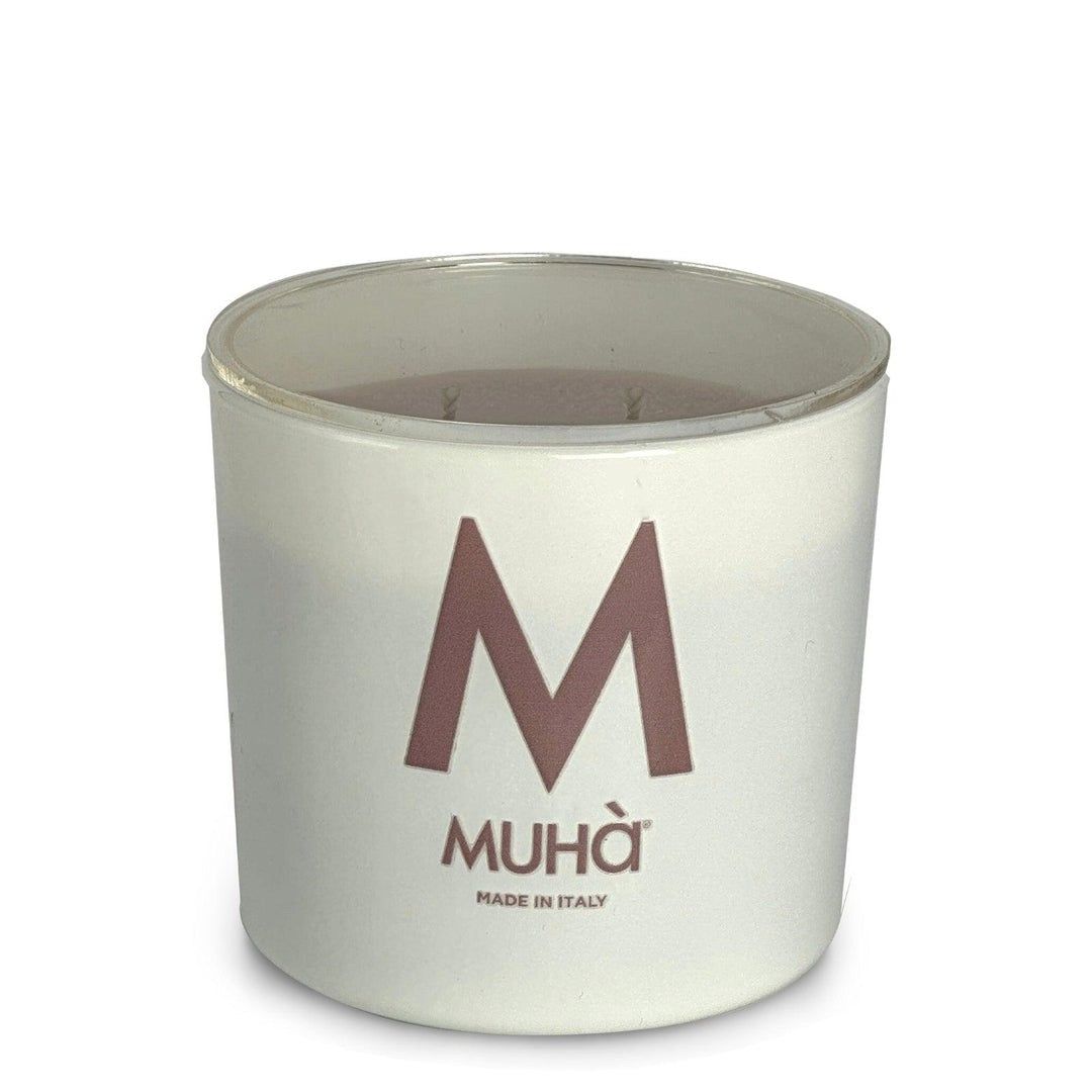 Muhà Candela Profumata Acqua e Sale 500 g Ø10,5xH11,9 cm – Candela Aromatica Decorativa per la Casa e Idea Regalo