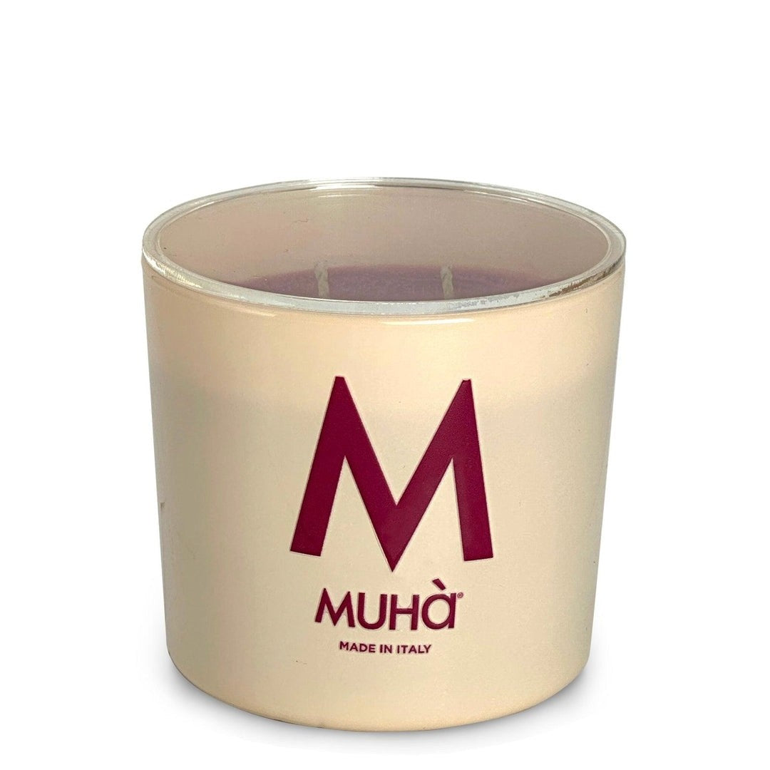 Muhà Candela Profumata Uva e Fico 500 g Ø10,5xH11,9 cm – Candela Aromatica Decorativa per la Casa e Idea Regalo