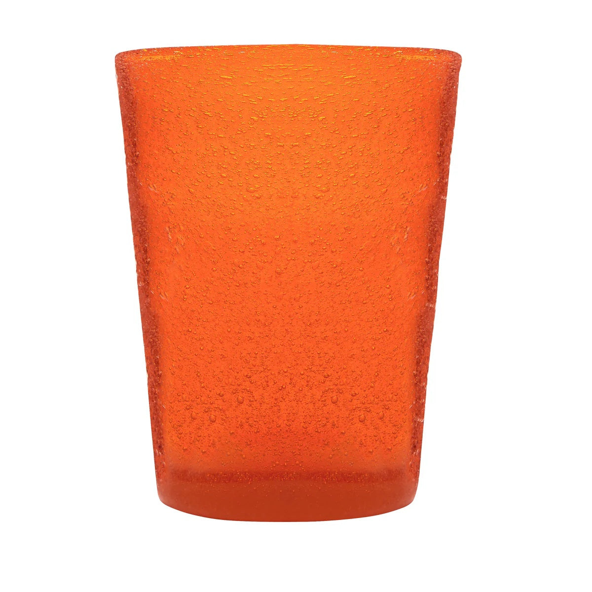 Zani Serafino Orange Water Tumbler Glass in Handmade Glass Paste