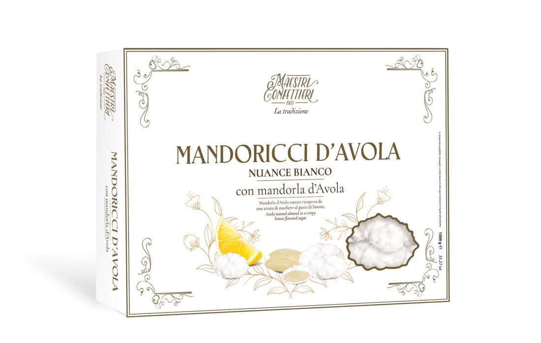 Maxtris Sugared Almonds Mandoricci D'Avola Nuance White 1 Kg