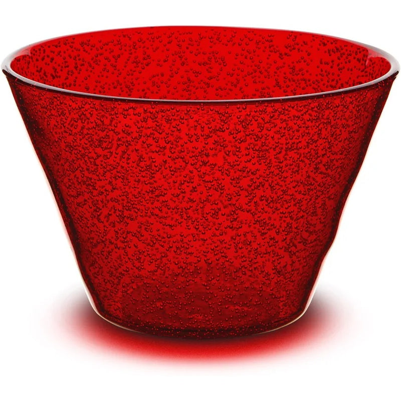 Zani Serafino Small Bowl Memento Synth in Methacrylate D 11.50 Cm Red Color