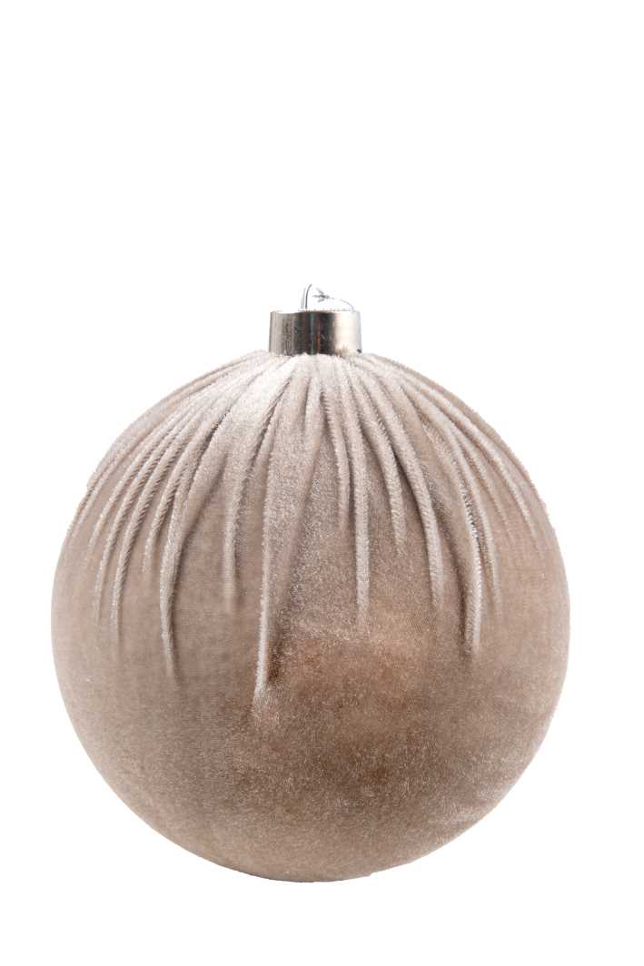 ARPIMEX Box 4 Christmas Balls Velvet D 100 Mm Powder