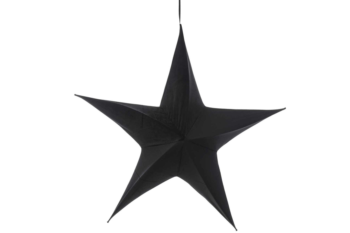 ARPIMEX Christmas Star Velvet 110cm Black