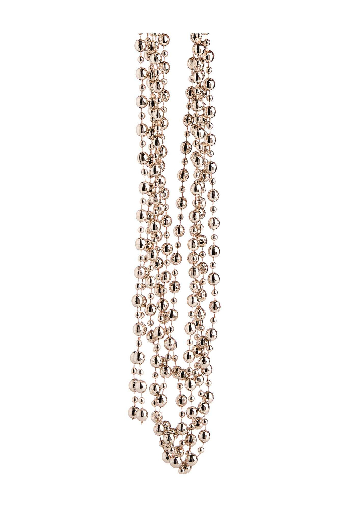 ARPIMEX Christmas Necklace Plastic Pearls D 8 Mm 2.7 Mt Gold Light