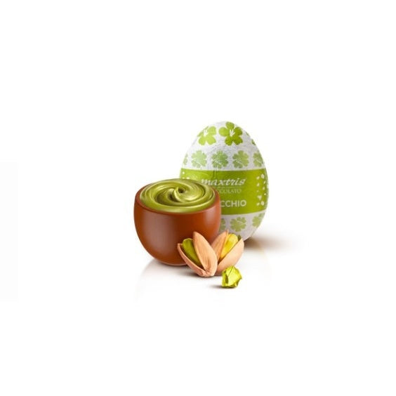 Maxtris Easter Soft Pistachio Foiled Eggs in Box 200 Gr