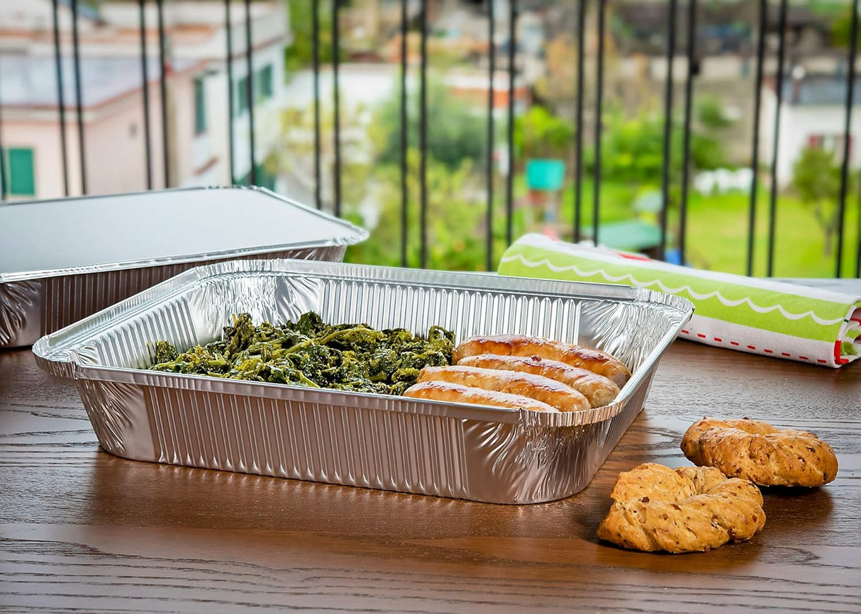 Contital Aluminum Containers R31L 8 Portions 322 x 262 Mm 50 Pcs