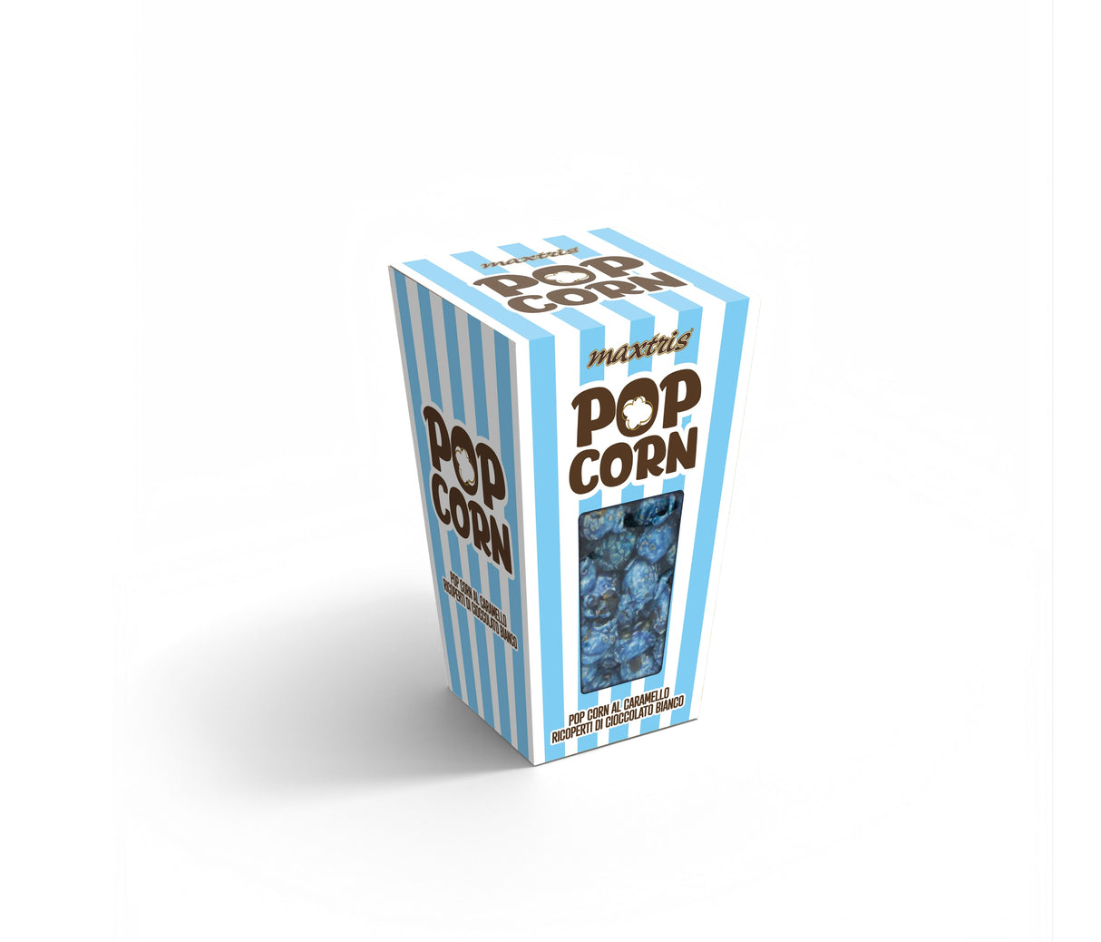 maxtris maxtris pop ciock celeste ricoperto con cioccolato bianco 400 gr ean 8022470876161