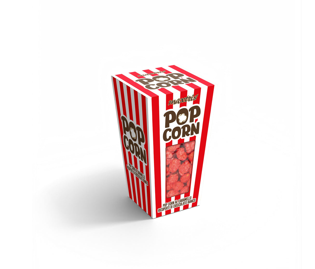 maxtris maxtris pop ciock rosso ricoperto con cioccolato bianco 400 gr ean 8022470876185