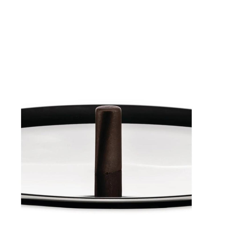 Alessi Edo Stainless Steel Lid with Brown Knob