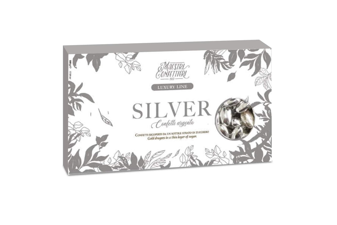 Maxtris Sugared Almonds Le Classiche Royal Silver Luxury 500 Gr