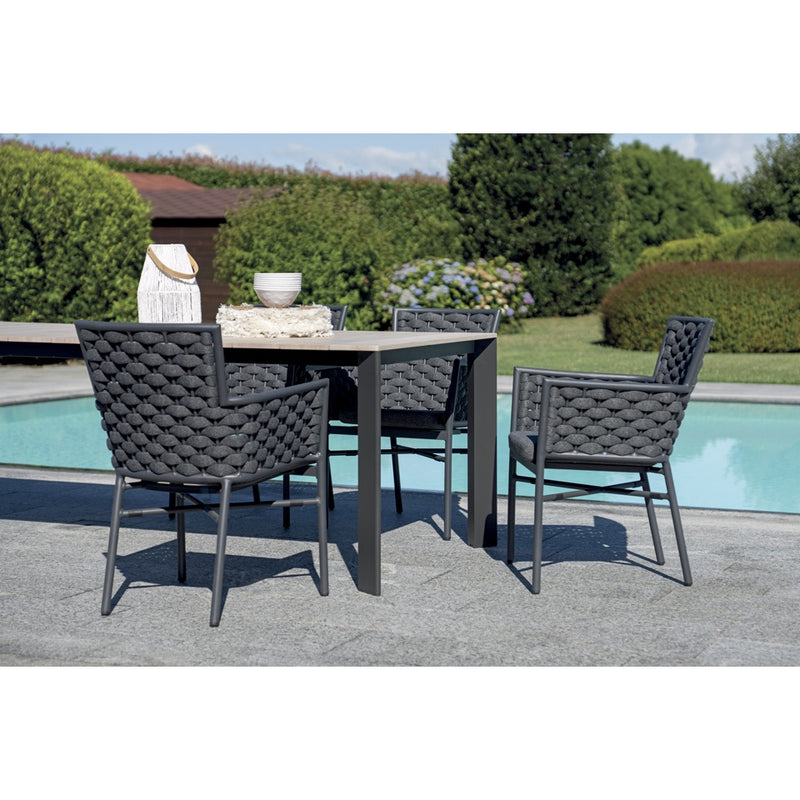 Moia Greenwood Arenzano Extendable Anthracite Wood Effect 211/276 cm