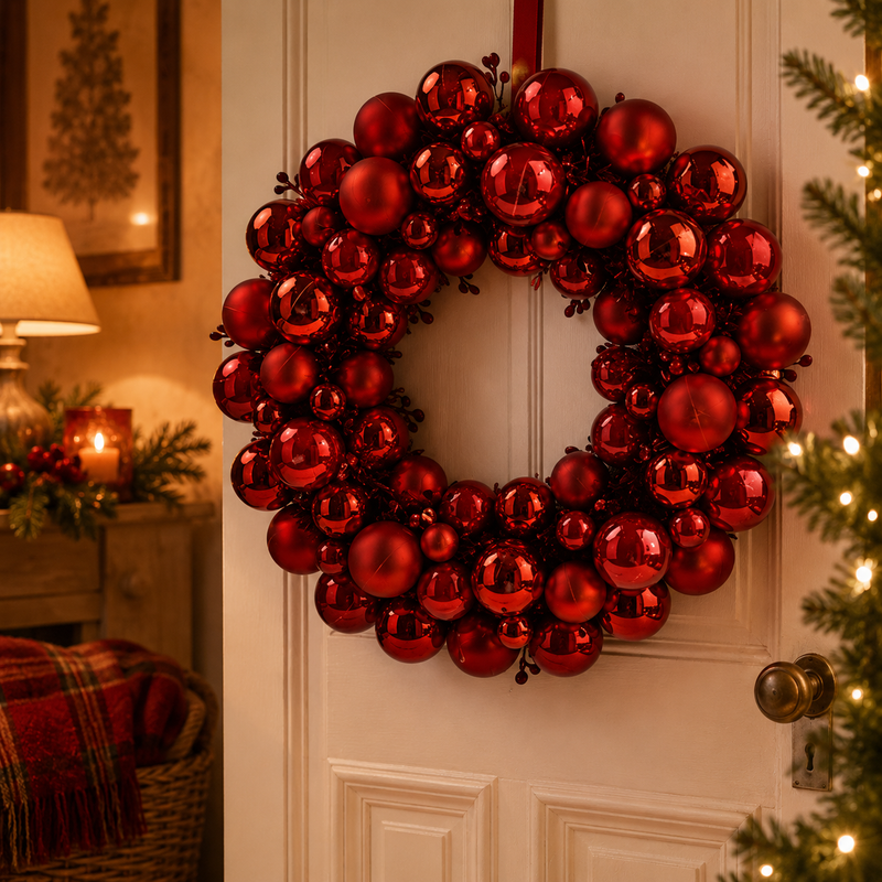 EDG Enzo De Gasperi Christmas Crown Pallemix X67 D 39 Cm Red