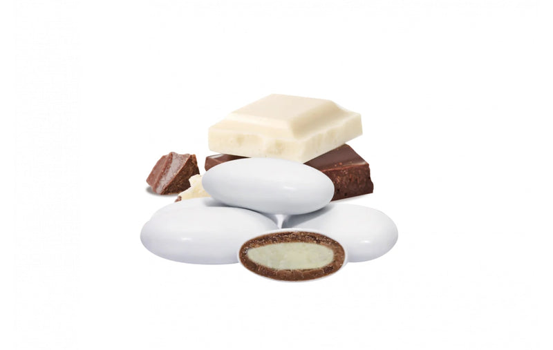 Maxtris Sugared Almonds Two Milk CLassico White 1 Kg