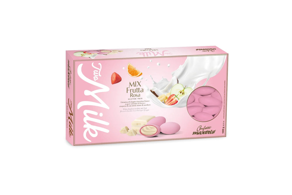 Maxtris Confetti Two Milk Mix Pink Fruit 1 Kg