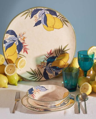 rose tulipani rose tulipani limu set 2 piatti fondi d 21 cm agrumi melamina ean 8018594836051