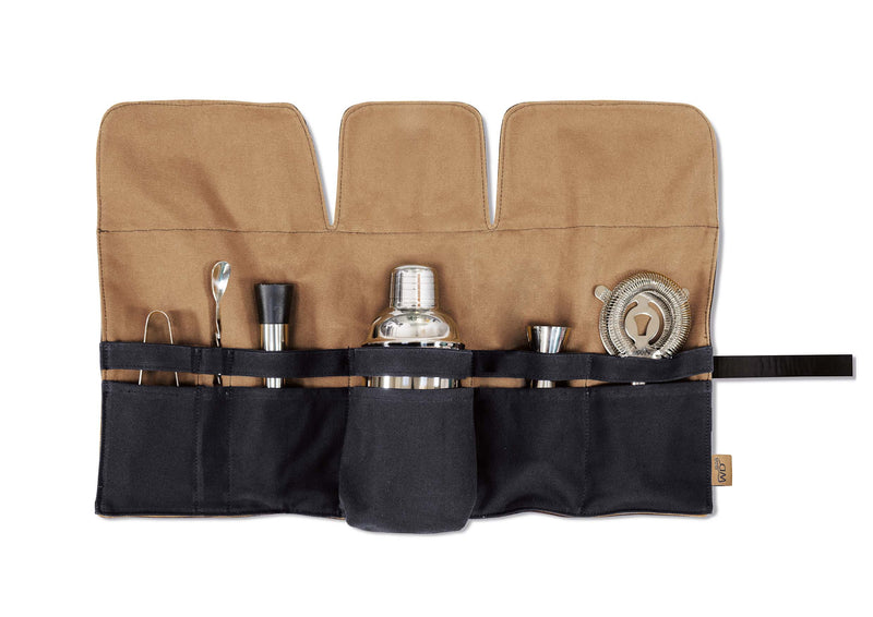 WD LifeStyle Professional Cocktail Set 9 Pcs Stainless Steel with Case