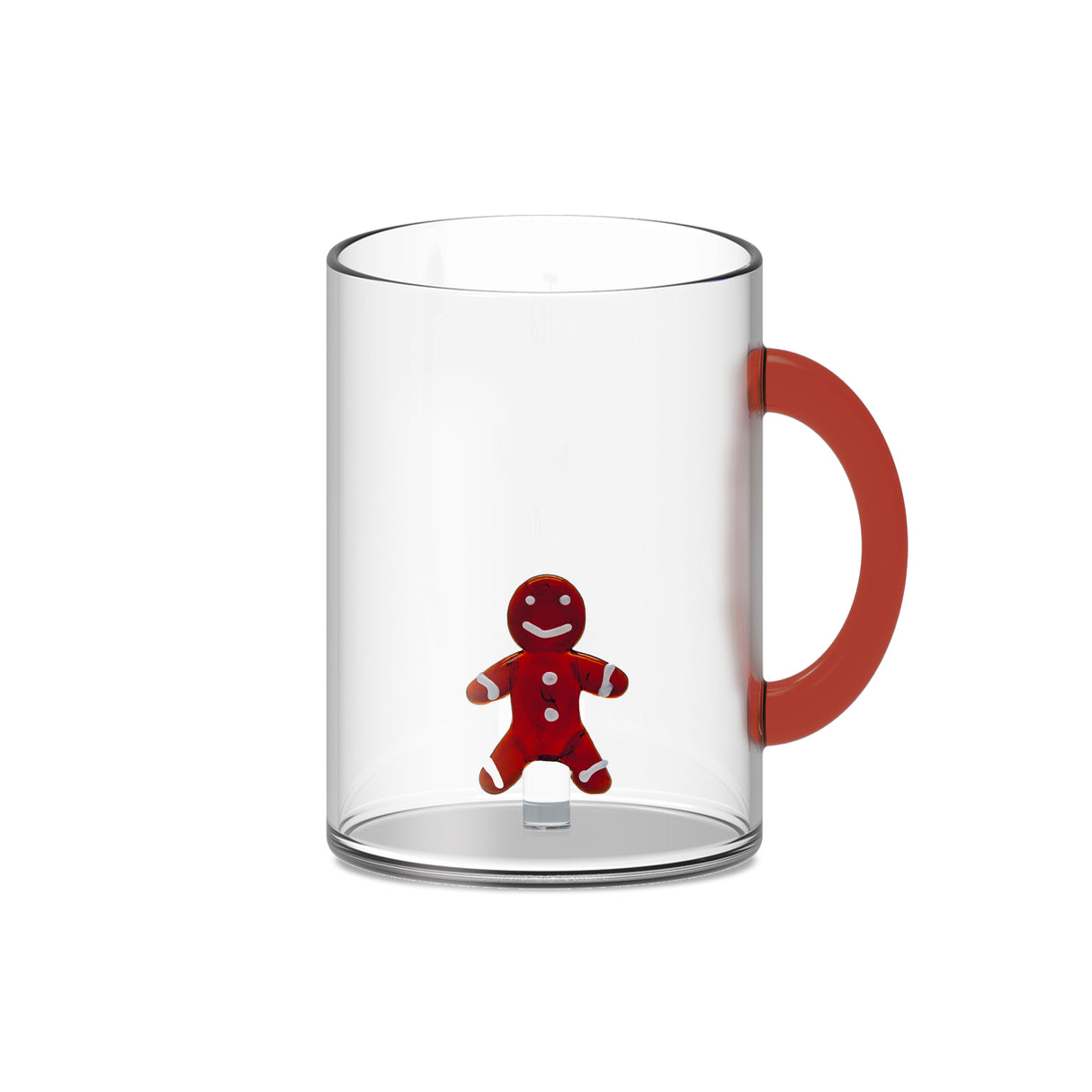 WD LifeStyle Borosilicate Glass Cup Cc 420 Ml Gingerbread Man Decoration Christmas
