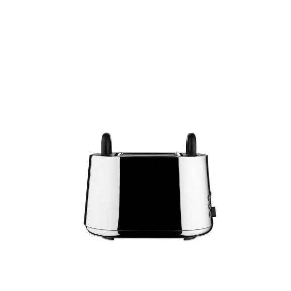 Alessi Toru Black Toaster in Stainless Steel and Thermoplastic Resin
