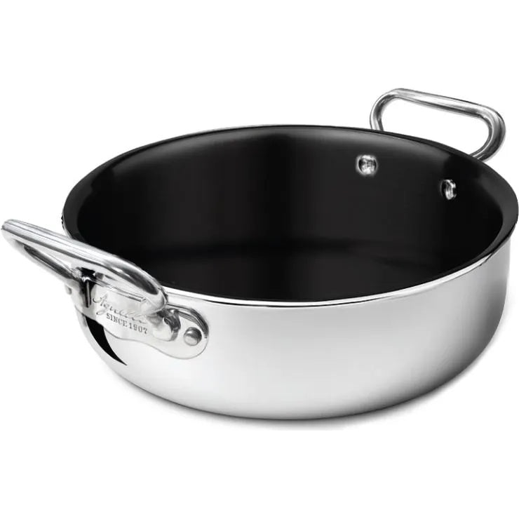 AGNELLI Aluinox 2-Ply Non-Stick Casserole-Rondo with 2 Handles D 32 Cm