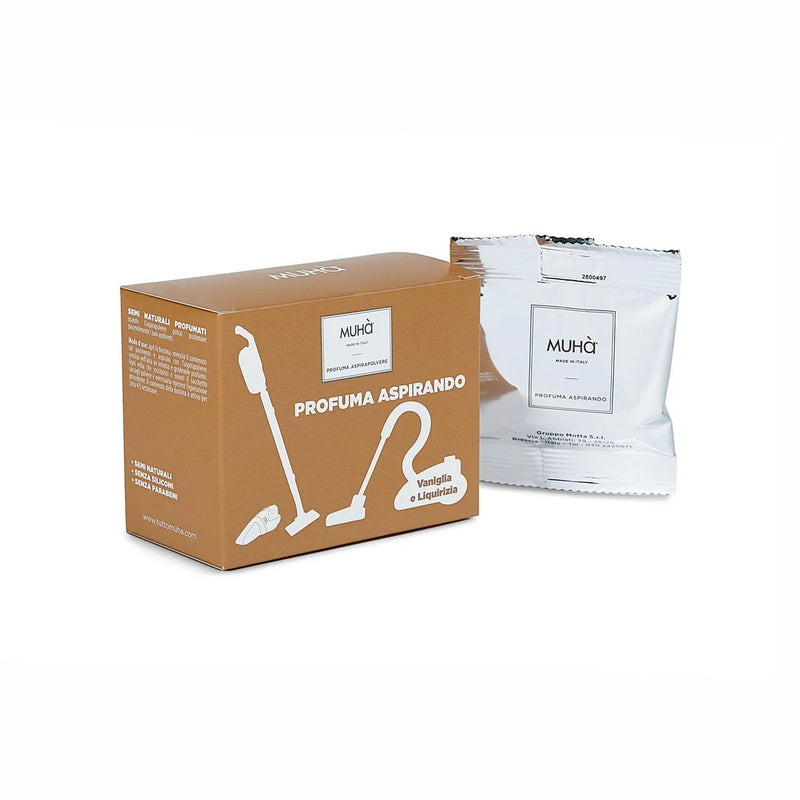Muhà Set 5 Vacuum Cleaner Freshener Sachets Vanilla and Licorice